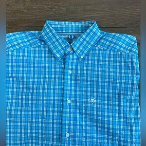 Ariat Pro‎ Series Short Sleeve Button Up Shirt Size M Gently Worn
